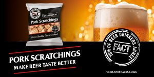 RESEARCH REVEALS PORK SCRATCHINGS MAKE BEER TASTE BETTER – AND COULD HELP PUBS SELL MORE PINTS