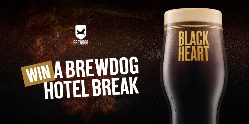 WIN A TWO-NIGHT STAY AT A BREWDOG HOTEL WITH BLACK HEART