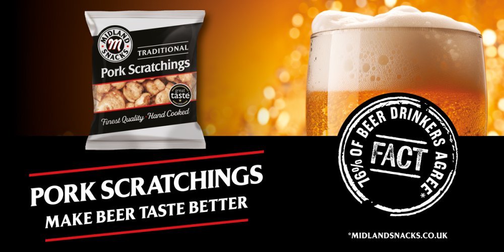RESEARCH REVEALS PORK SCRATCHINGS MAKE BEER TASTE BETTER – AND COULD HELP PUBS SELL MORE PINTS