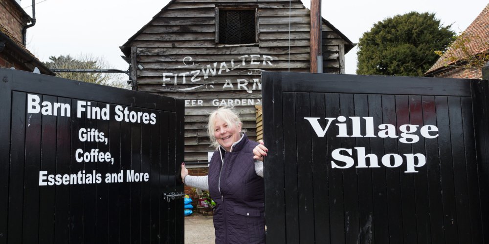 Pub turns barn into village shop
