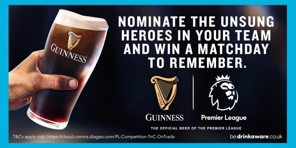 SUPPORT YOUR HOME TEAM WITH GUINNESS