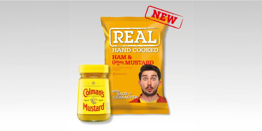 REAL HAND COOKED CRISPS CUT THE MUSTARD WITH NEW COLMAN’S COLLAB