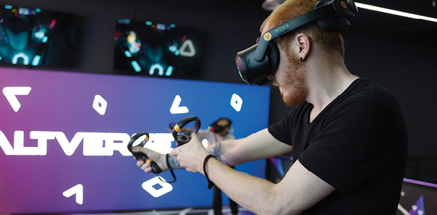 Virtual reality gaming in pubs and bars